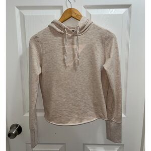 Gymshark Training Cropped Crossback Hoodie Size XS Oversized Pink Athletic